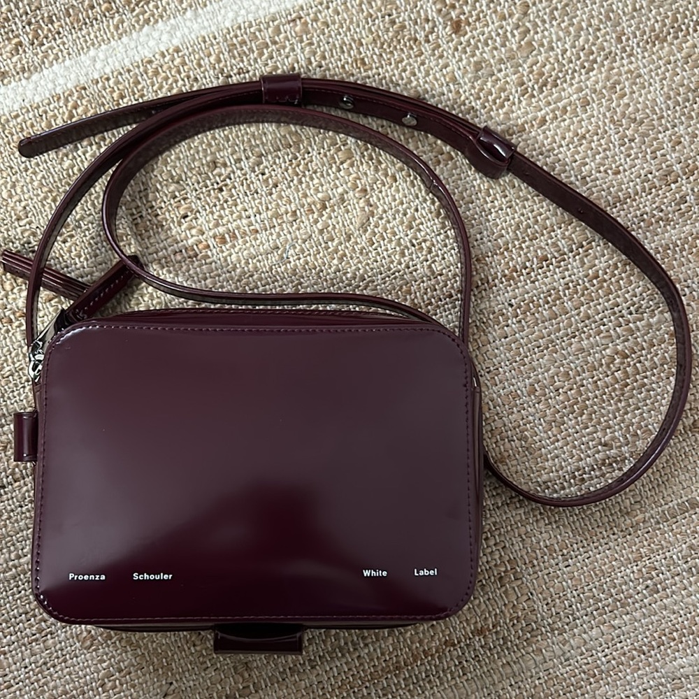 Brand New w/out Tag Proenza Schouler White Label Camera Bag in Burgundy